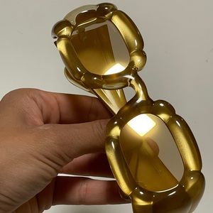 Puffy Golden Swarovski Dulcis Sunglasses